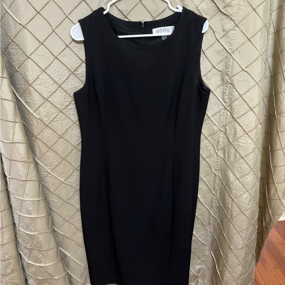 Kasper black shift dress